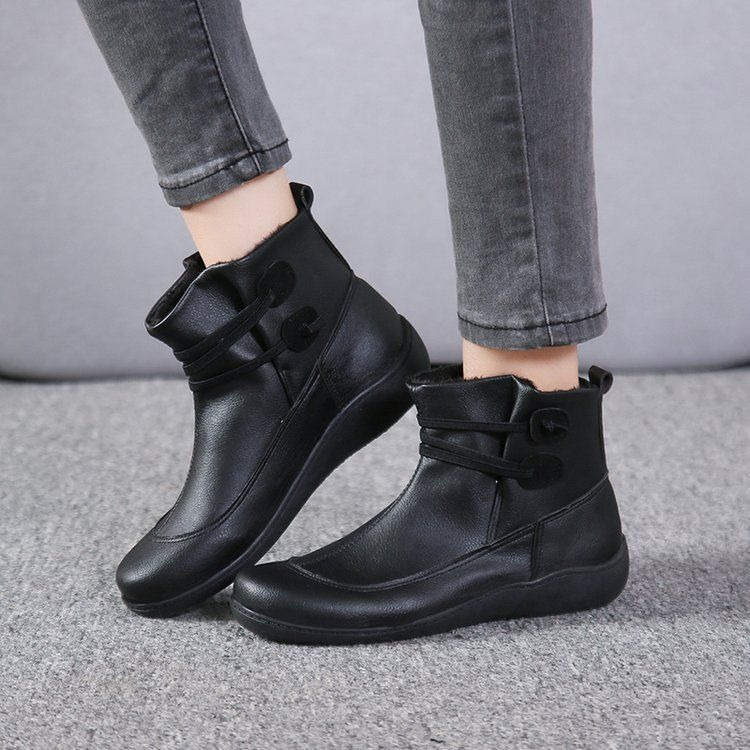 Men Fashion Vintage - Stivaletti Vintage da Donna in Pelle