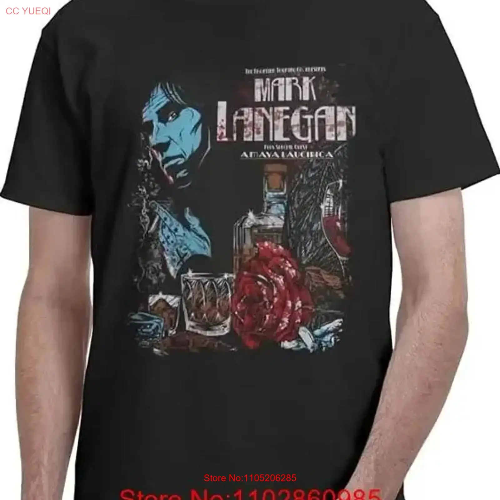 Men'S Fashion Everyday - Maglietta Mark Lanegan in cotone pesante