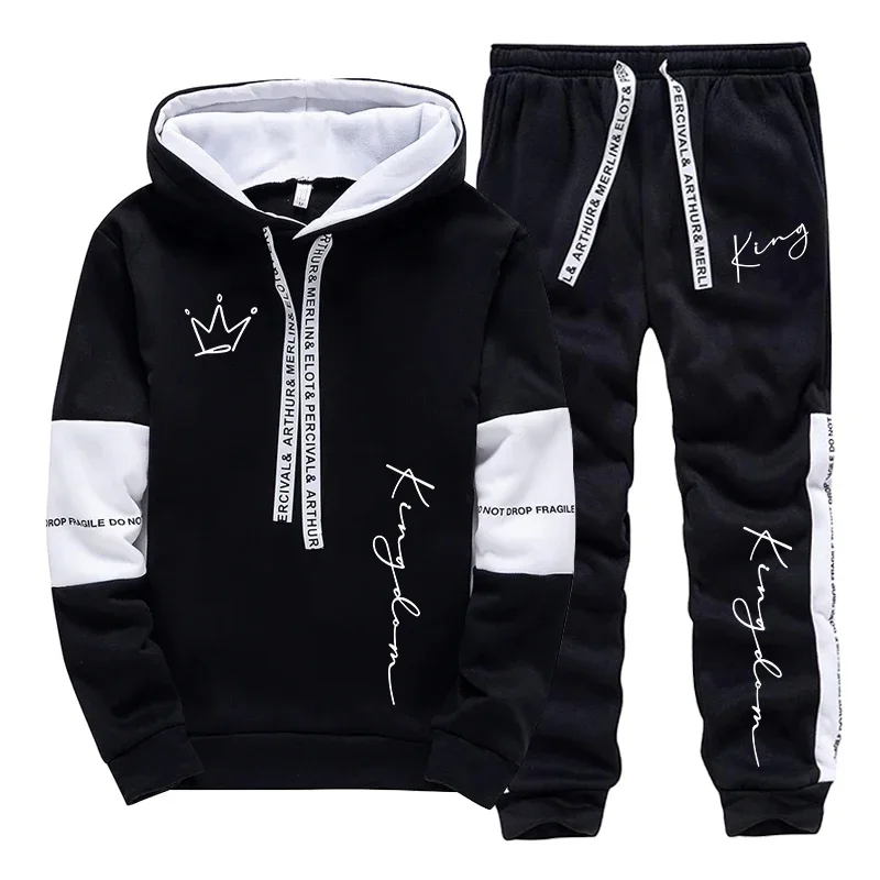 Men'S Fashion Hoodie - Completo Sportivo Casual Urbano da Uomo,