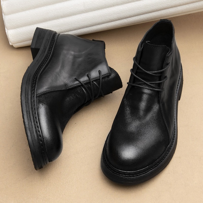 Men Fashion Vintage - Stivali Vintage da Uomo in Vera