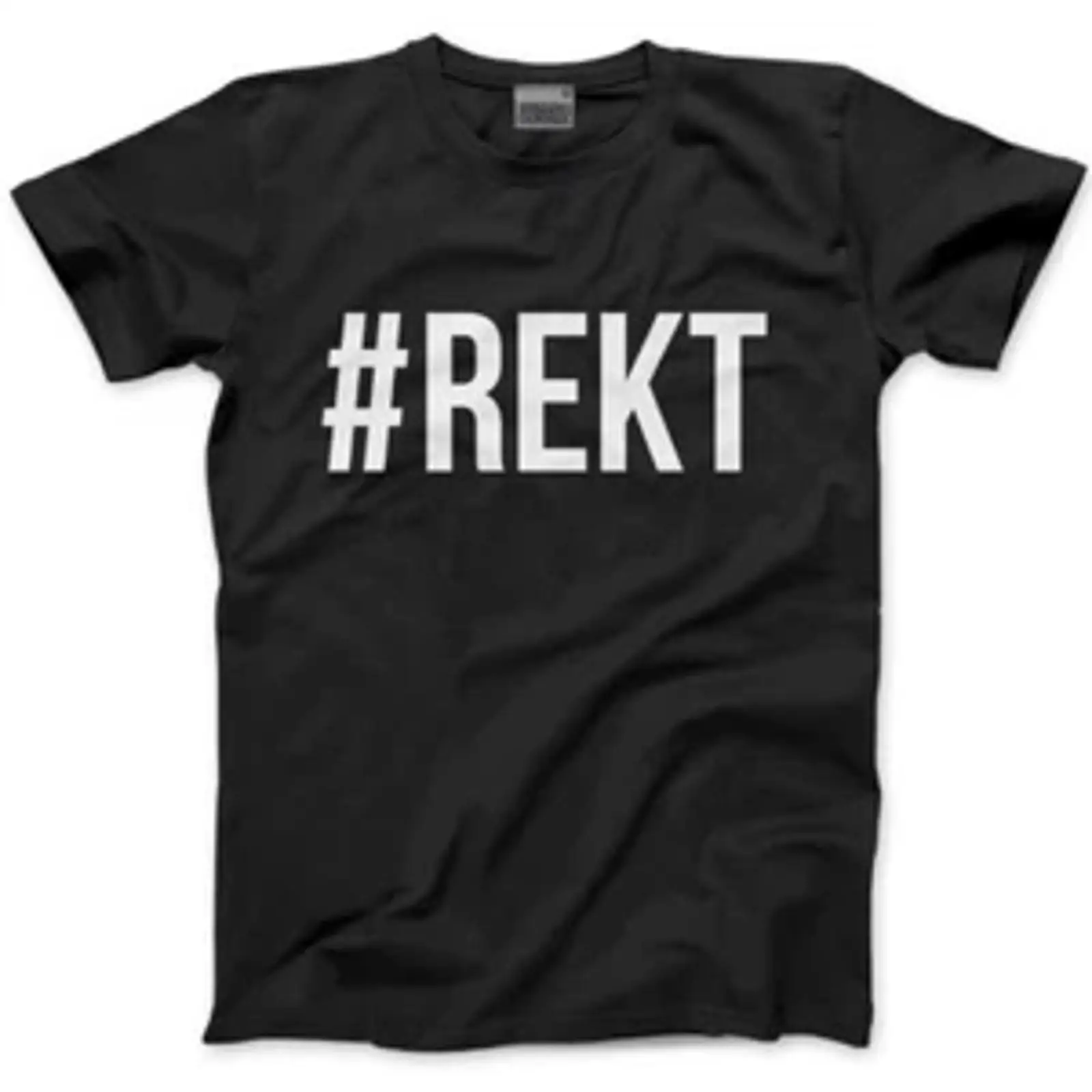 Mens Fashion Hashtags - T-shirt da uomo REKT Hashtag Wrecked