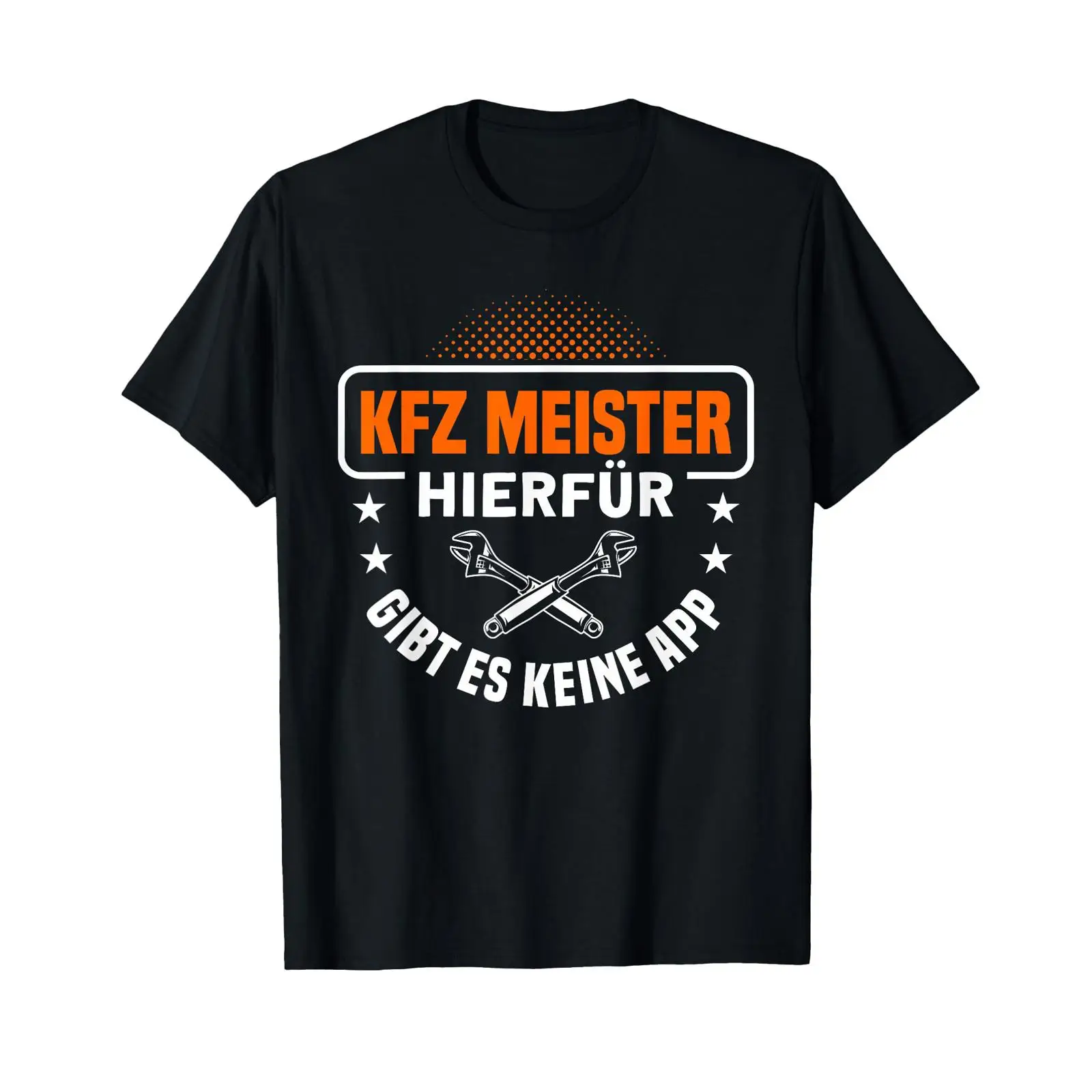 Men'S Fashion App - T-shirt con scritta tedesca 'Kfz Meister