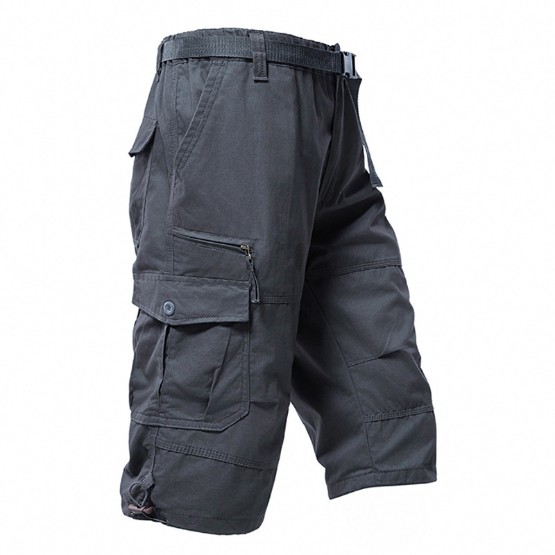 Mens Fashion Cargo Pants - Pantaloncini Cargo da Uomo in Cotone,