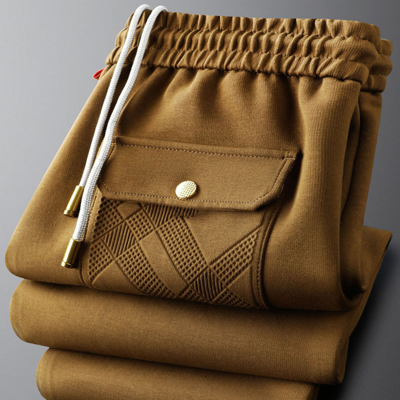Men'S Fashion Khaki Pants - Pantaloni della tuta casual kaki moda