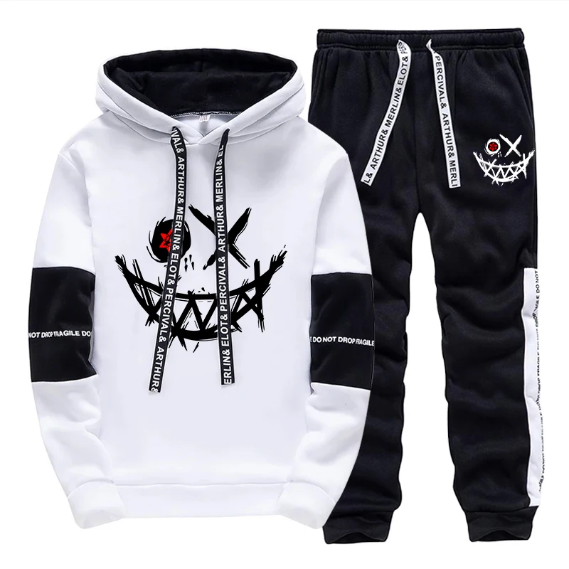 Men'S Fashion Hoodie - Completo da Uomo/Felpa con Cappuccio/Pantaloni 2026