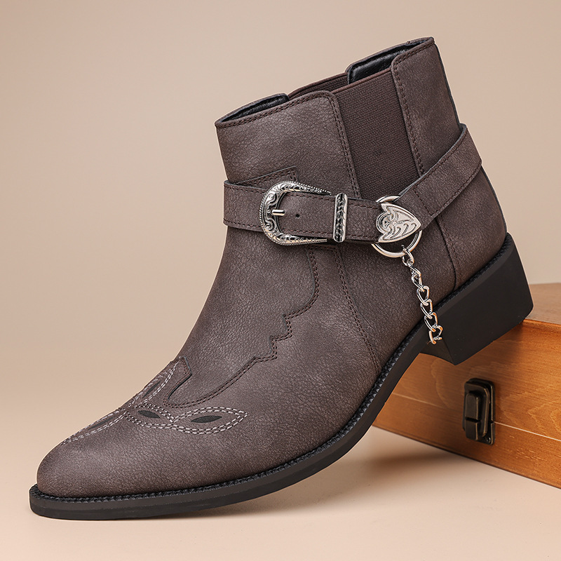 Men Fashion Vintage - Nuovi Stivali da Cowboy Vintage da