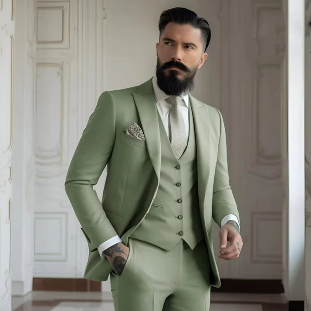 Men'S Fashion Khaki Pants - Abiti da sposo kaki da uomo,