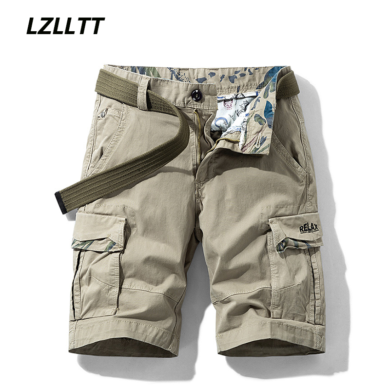 Mens Fashion Cargo Pants - Pantaloncini Cargo in cotone Multi tasche