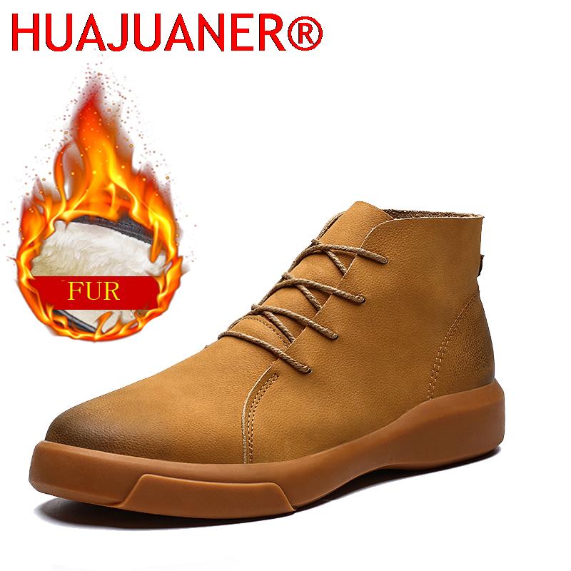 Men Fashion Vintage - Stivali Chelsea Invernali di Lusso con
