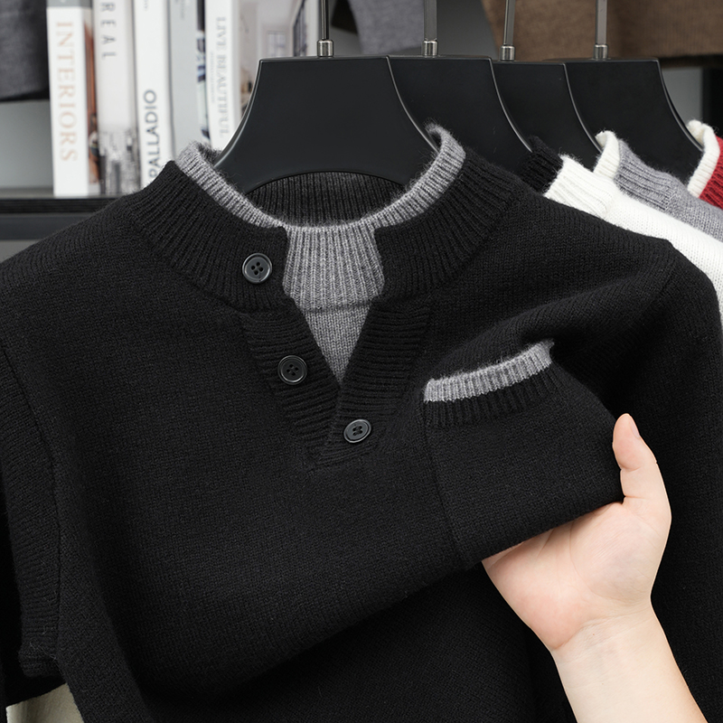 Maglione da Uomo a Maniche Lun - Men'S Fashion V Neck Sweater recensione e prezzo