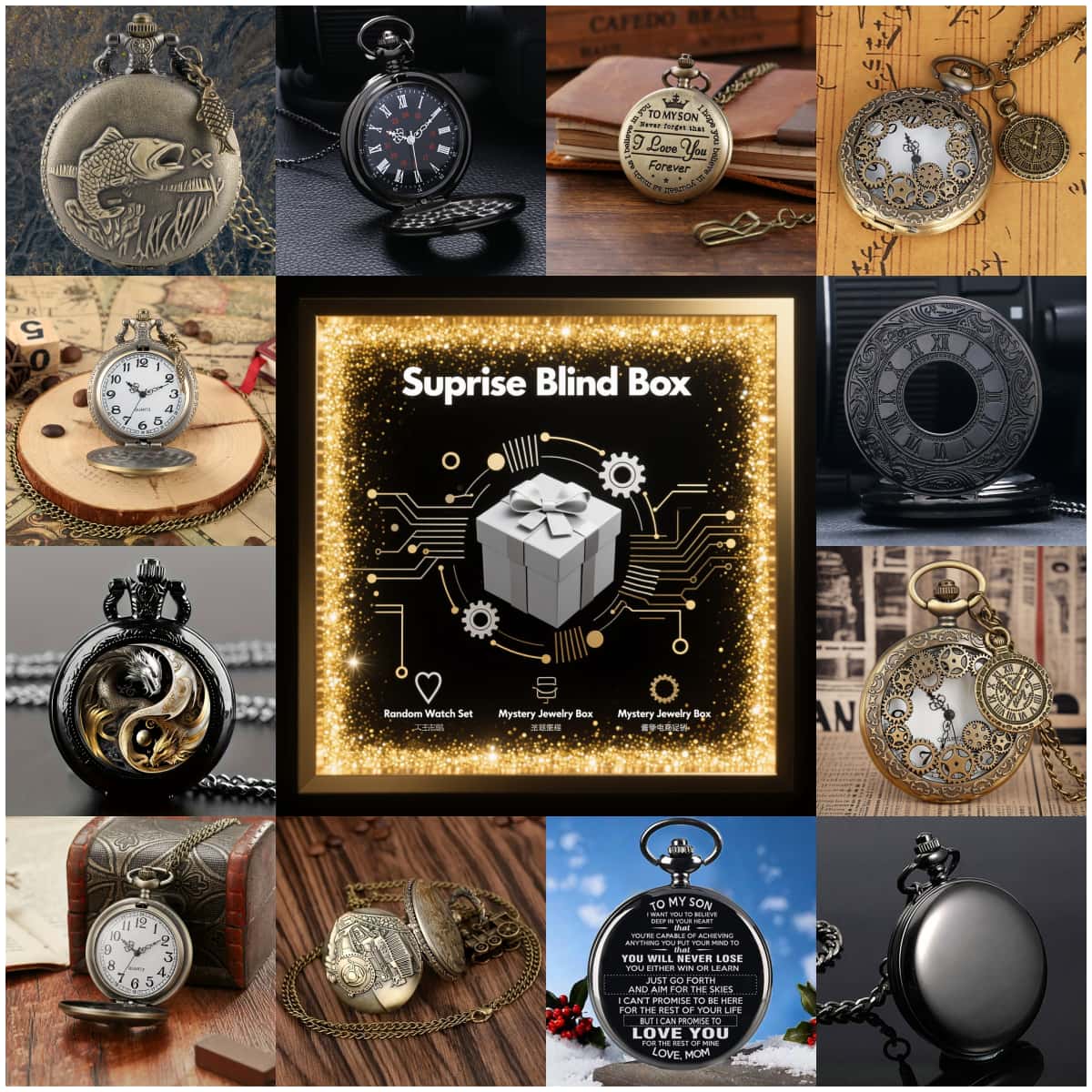 Orologio da tasca al quarzo da - Men Fashion Vintage recensione e prezzo