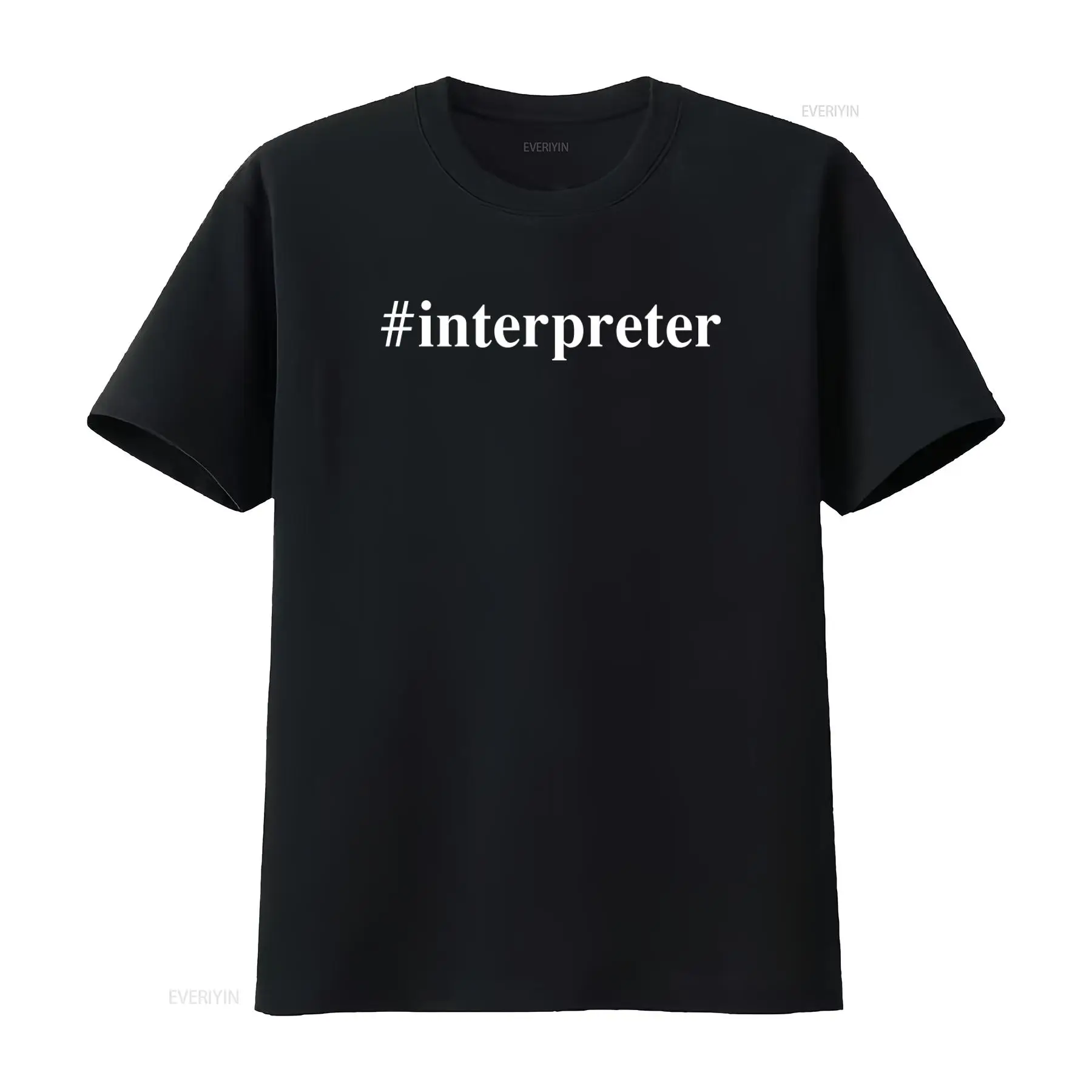 T-shirt da interprete per ling - Mens Fashion Hashtags recensione e prezzo