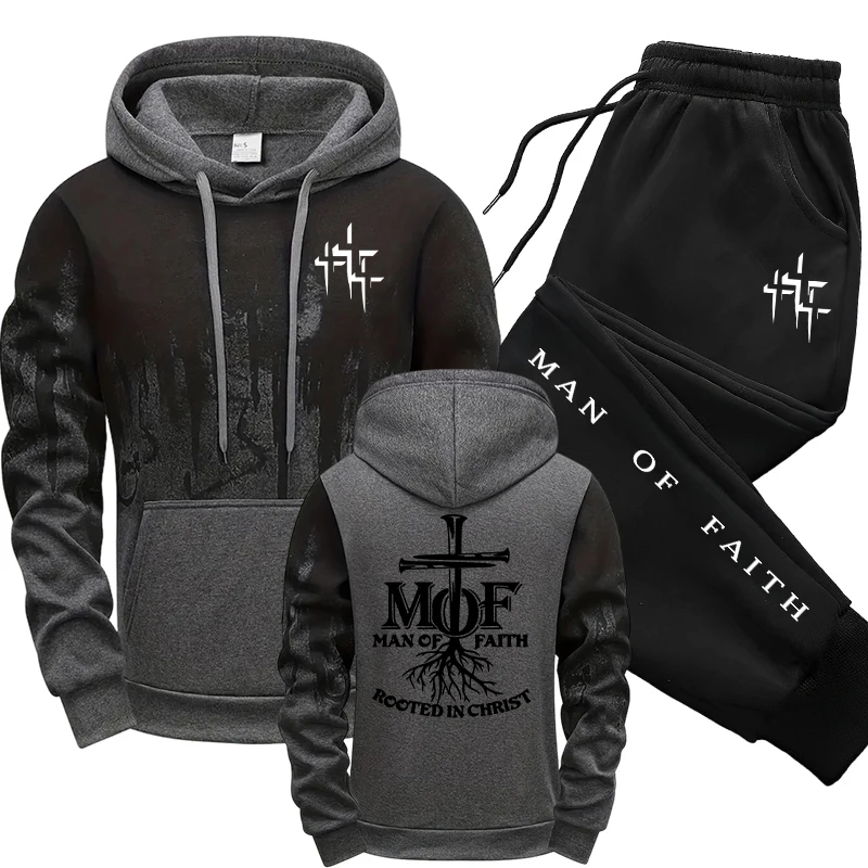 Tuta da uomo Man of Faith con  - Men'S Fashion Hoodie recensione e prezzo