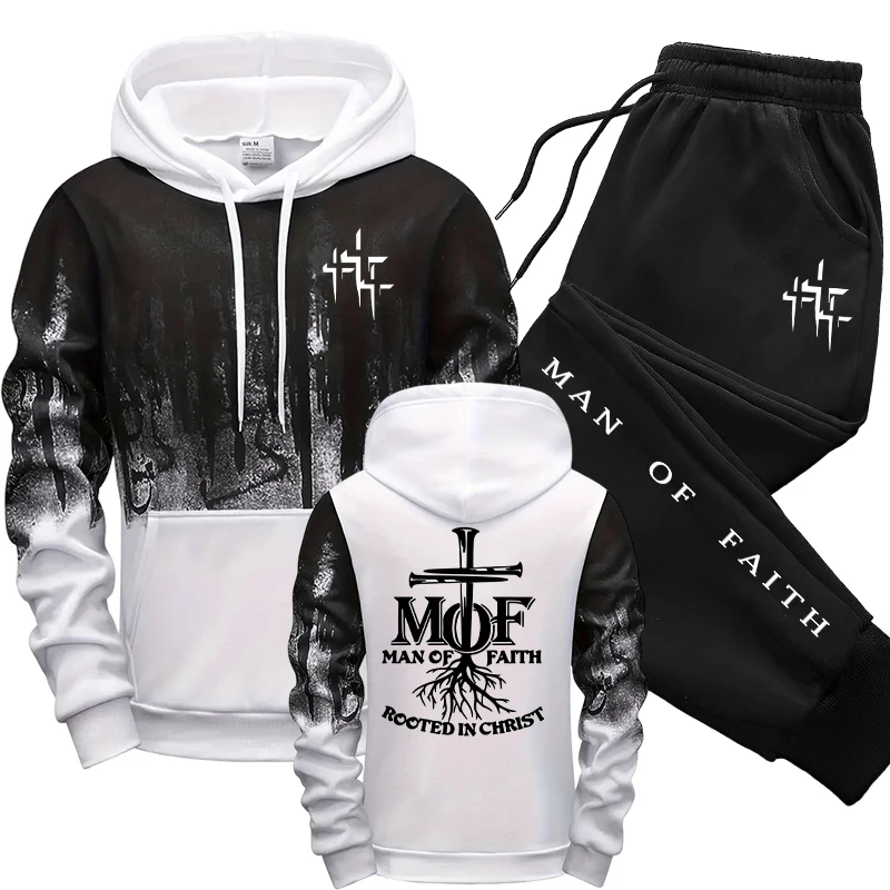 Tuta da uomo Man of Faith con  - Men'S Fashion Hoodie recensione e prezzo
