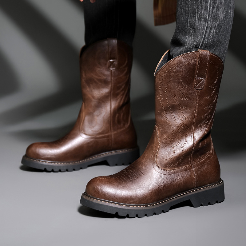 Stivali da cowboy da uomo di m - Men Fashion Vintage recensione e prezzo