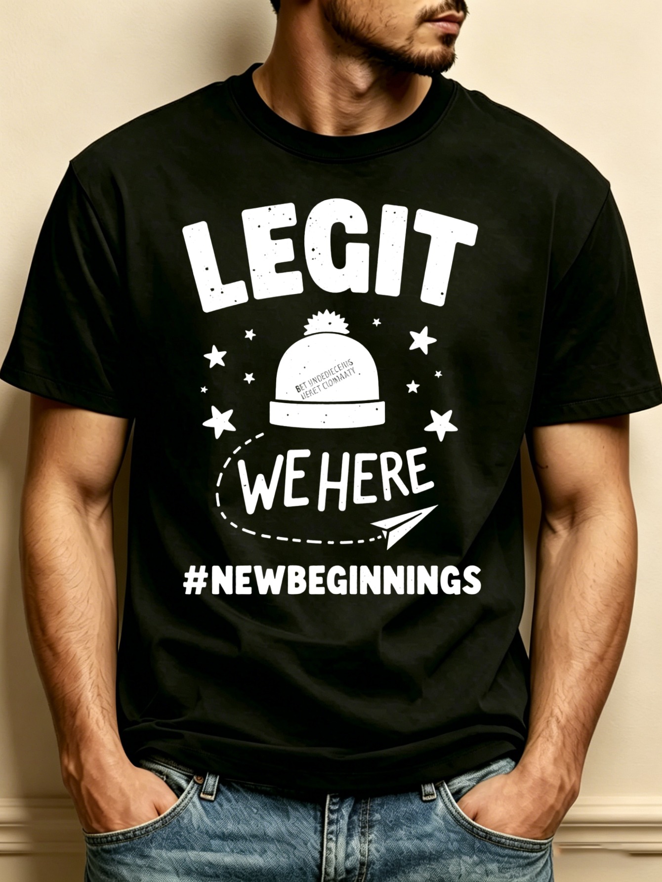 T-shirt da uomo a girocollo in - Mens Fashion Hashtags recensione e prezzo