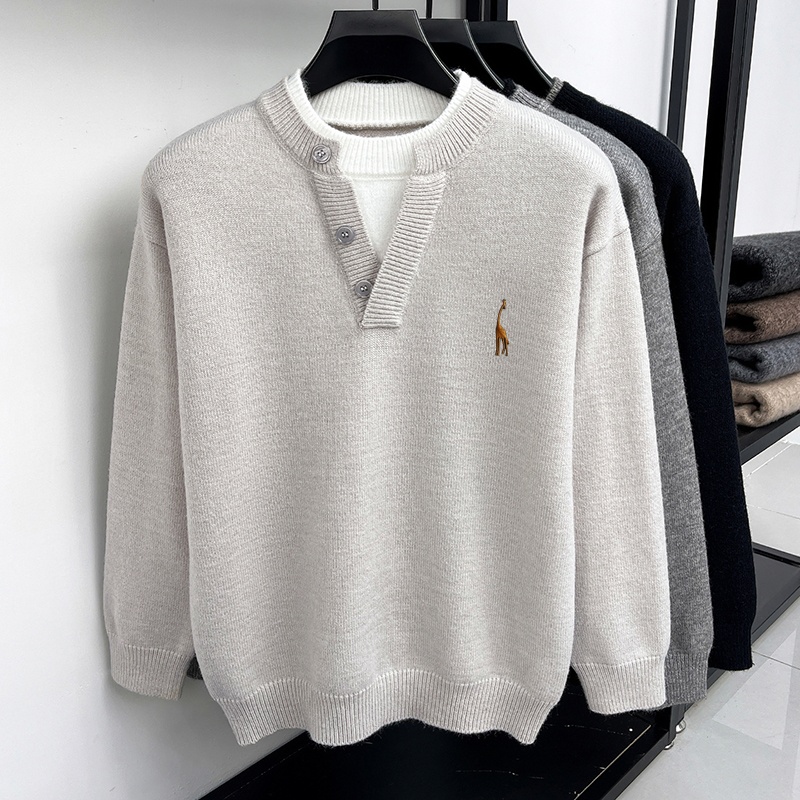 Maglione da Uomo a Maniche Lun - Men'S Fashion V Neck Sweater recensione e prezzo