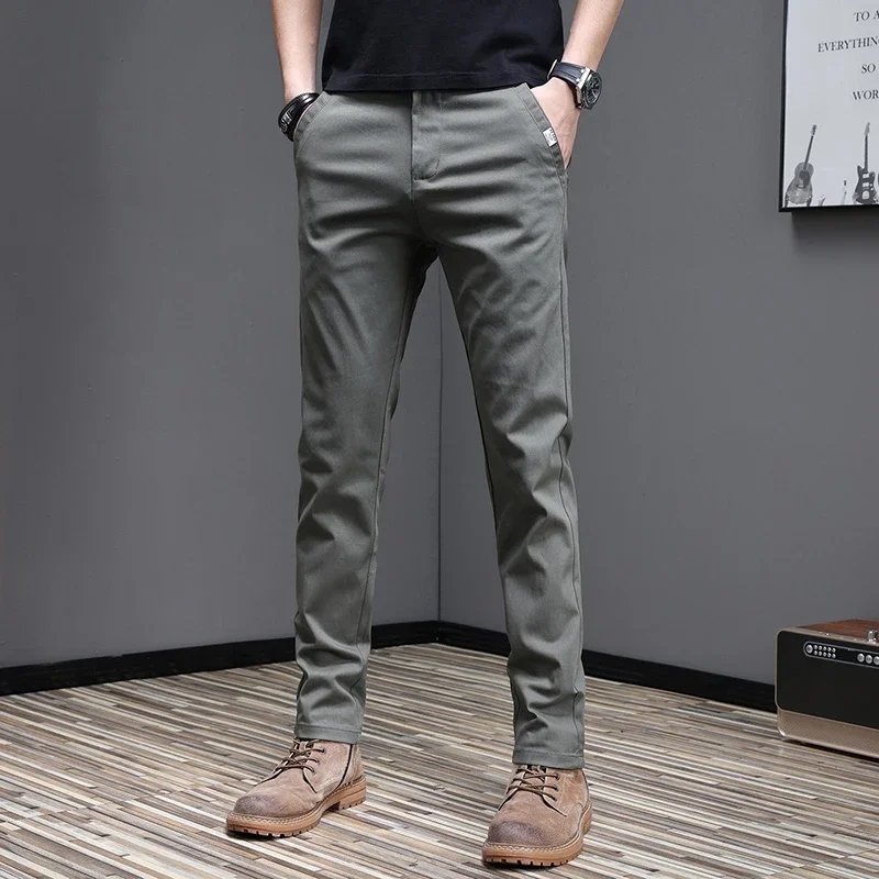 97.8% cotone 2025 primavera au - Men'S Fashion Khaki Pants recensione e prezzo