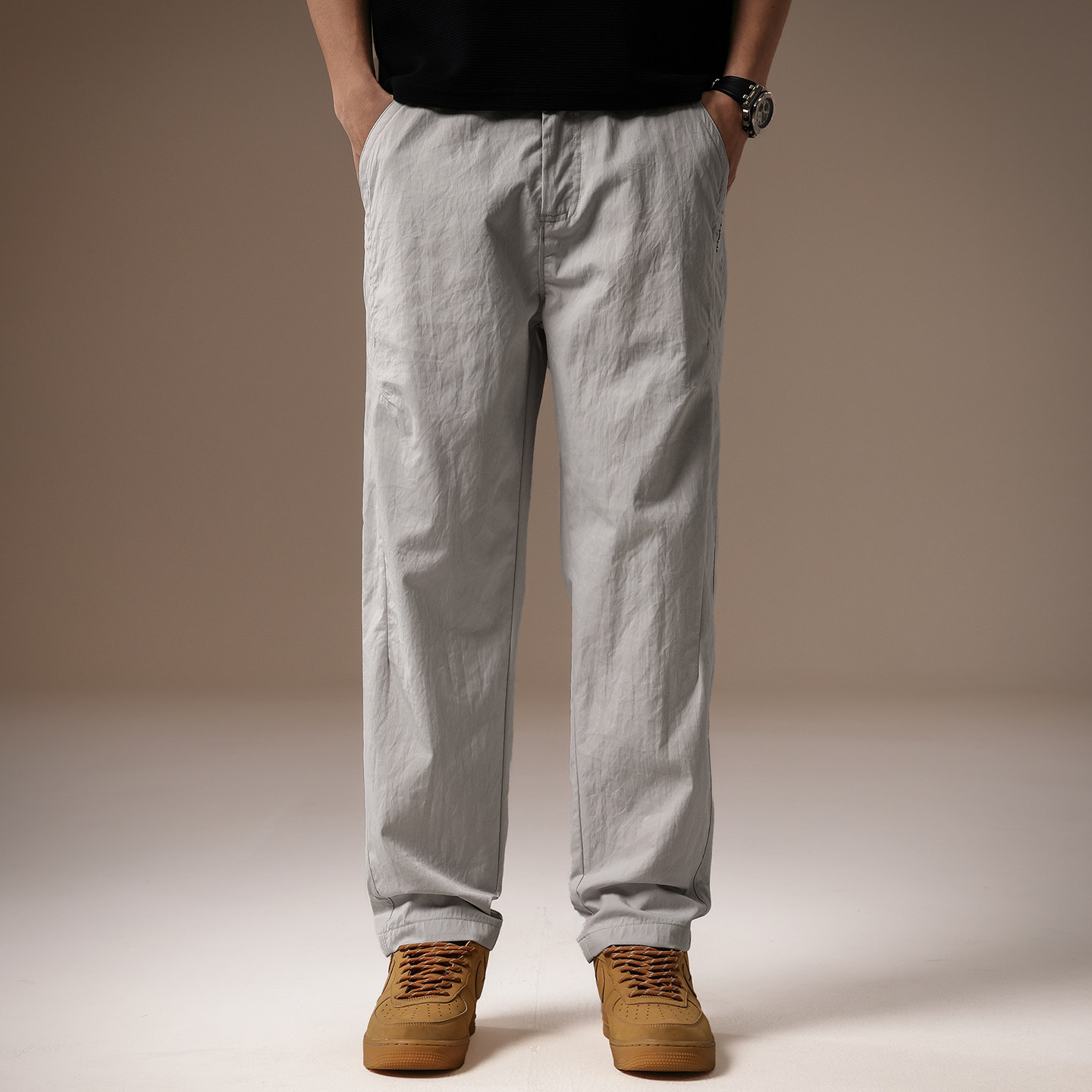 Pantaloni da Uomo Grigio Chiar - Men'S Fashion Khaki Pants recensione e prezzo
