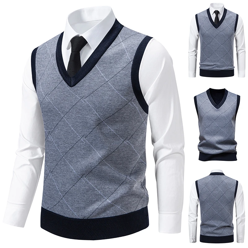 Maglione caldo lavorato a magl - Men'S Fashion V Neck Sweater recensione e prezzo