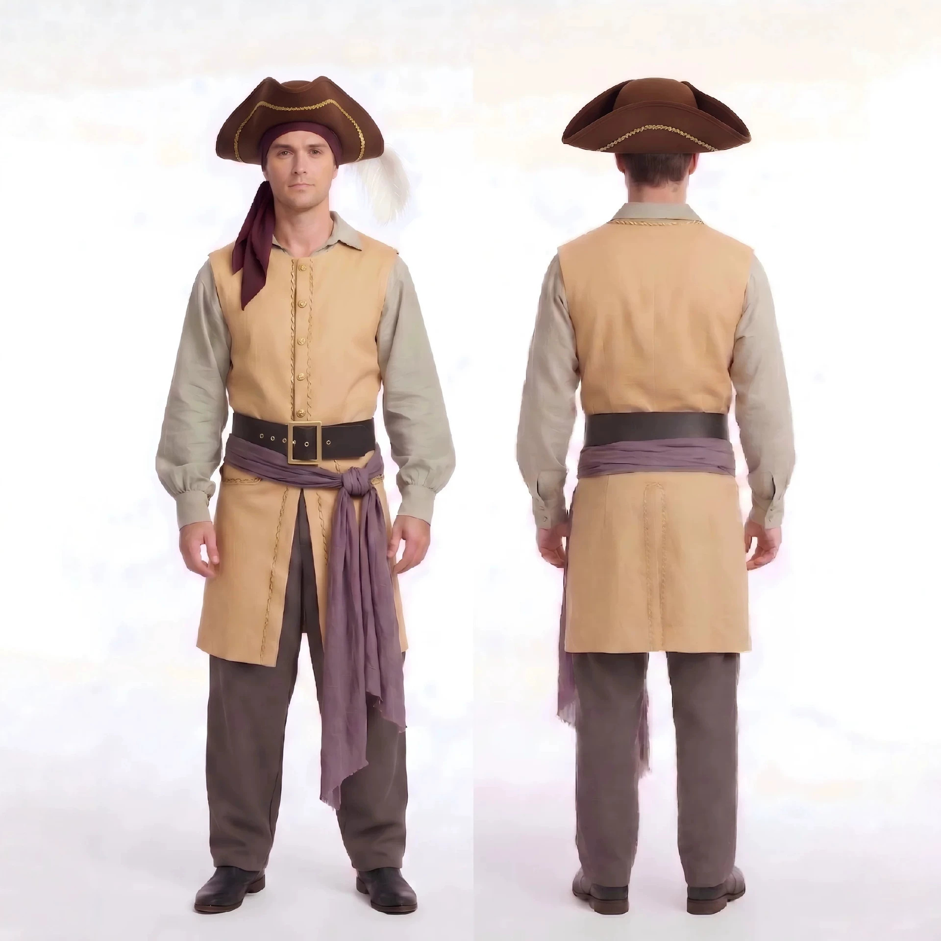 Costume da Pirata Captain Clar - Men'S Dress Pants Fashion recensione e prezzo